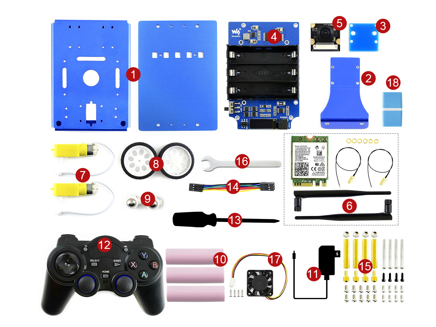 微雪电子人工智能车配件包 AI计算机介绍